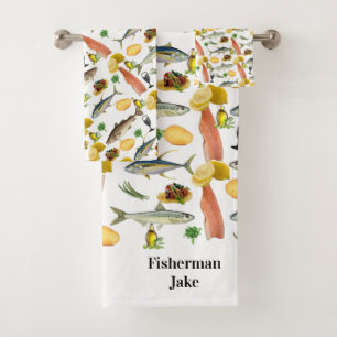 Fish Bathroom Towel Sets