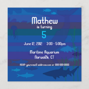 Fish Birthday Invitation