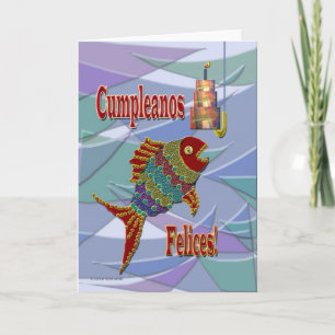 Fish Birthday Spanish/Mexican/Latino Card