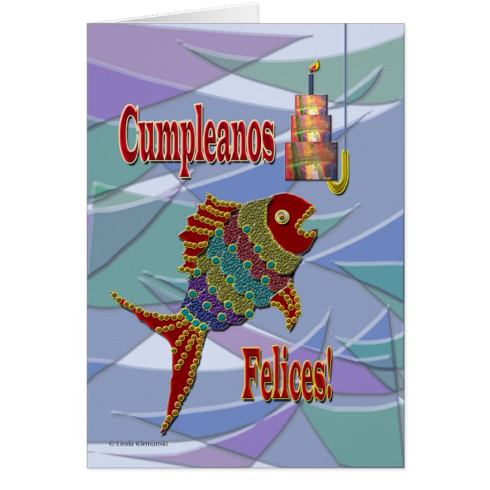 Fish Birthday Spanish/Mexican/Latino Card