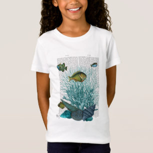 Fish, Blue Shells and Corals T-Shirt