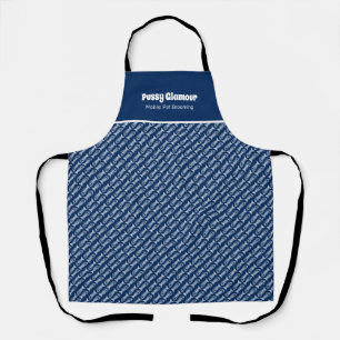 Fish bone cat pet services apron