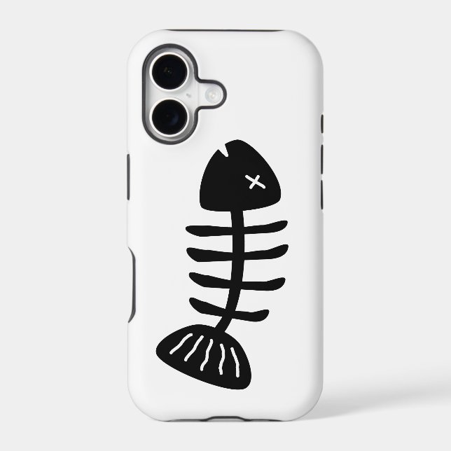 Fish Bones  Iphone Case (Back)