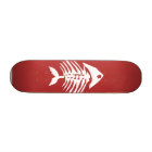 Fish Bones Skeleton Skateboard