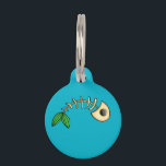 Fish Bones Small Pet Tag<br><div class="desc">Fish bones</div>