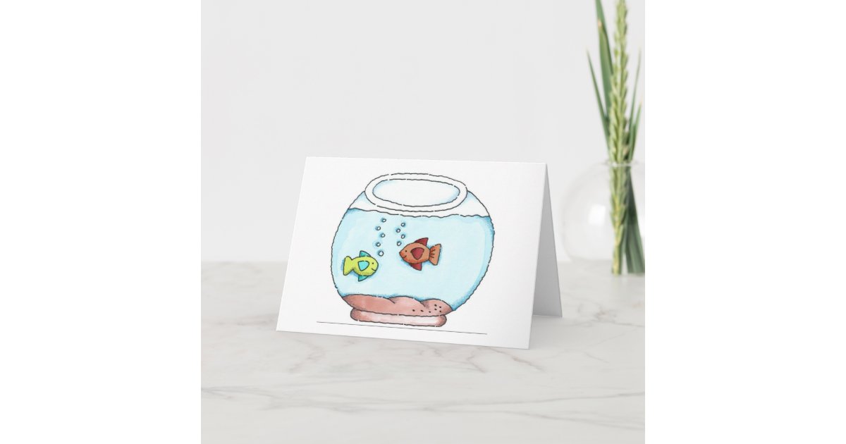 Fish Bowl Birthday Invitation Zazzle