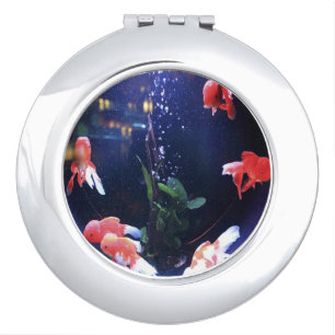 Fish bowl photo compact mirror