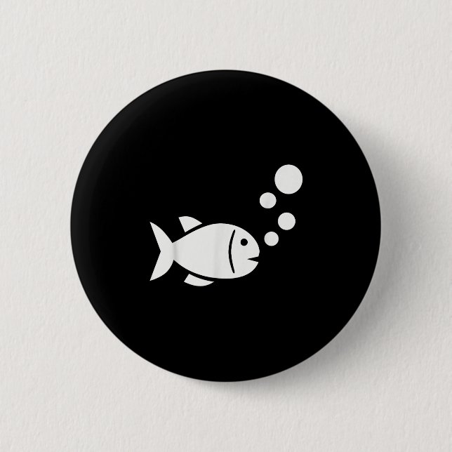 Fish Bubbles  Button (Front)