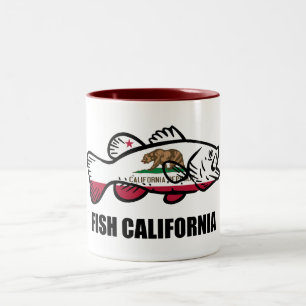 Fish California Bass Two-Tone Coffee Mug
