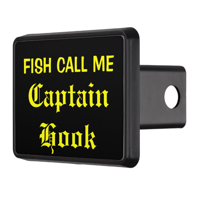 Fish Call Me Captain Hook Hitch Cover (Left)