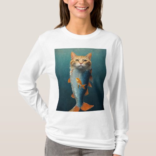 fish cat T_Shirt