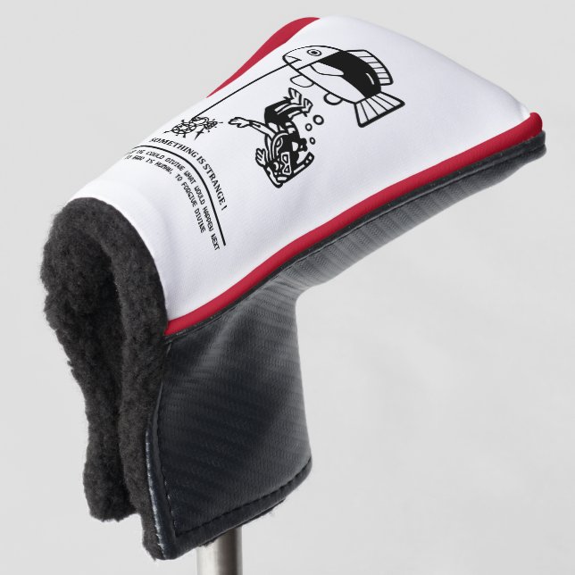 Fish catch humans golf head cover (3/4 Front)