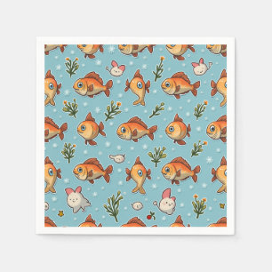 fish character napkins