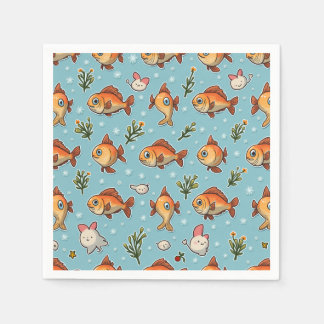 fish character napkins