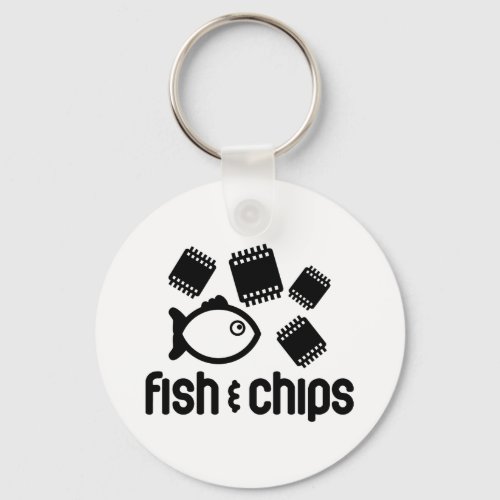 Fish  Chips Keychain