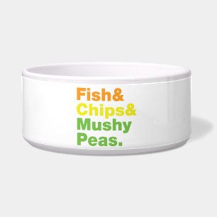 Fish & Chips & Mushy Peas. Bowl