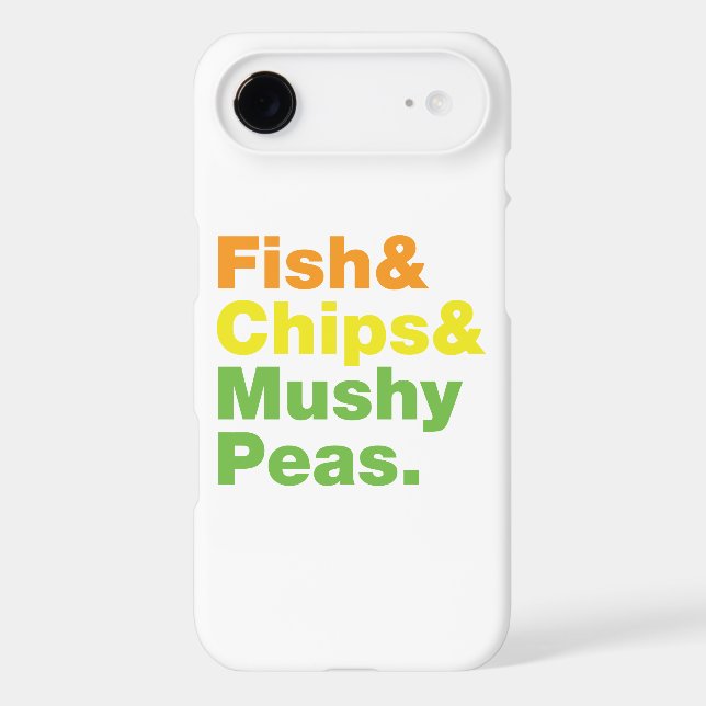 Fish & Chips & Mushy Peas. Case-Mate iPhone Case (Back)