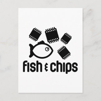Fish & Chips Postcard