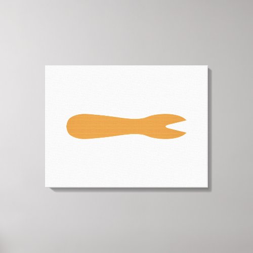 Fish  Chips Shop Wooden Fork Canvas Print
