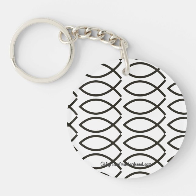 FISH Christian Symbol Keychain (Front)