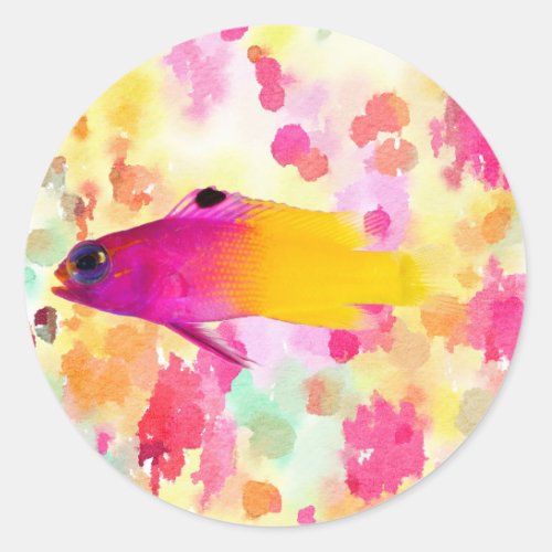 Fish Classic Round Sticker