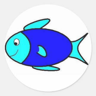 Fish Classic Round Sticker