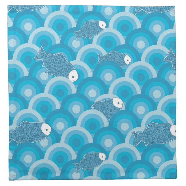Fish Cloth Napkin (Front)