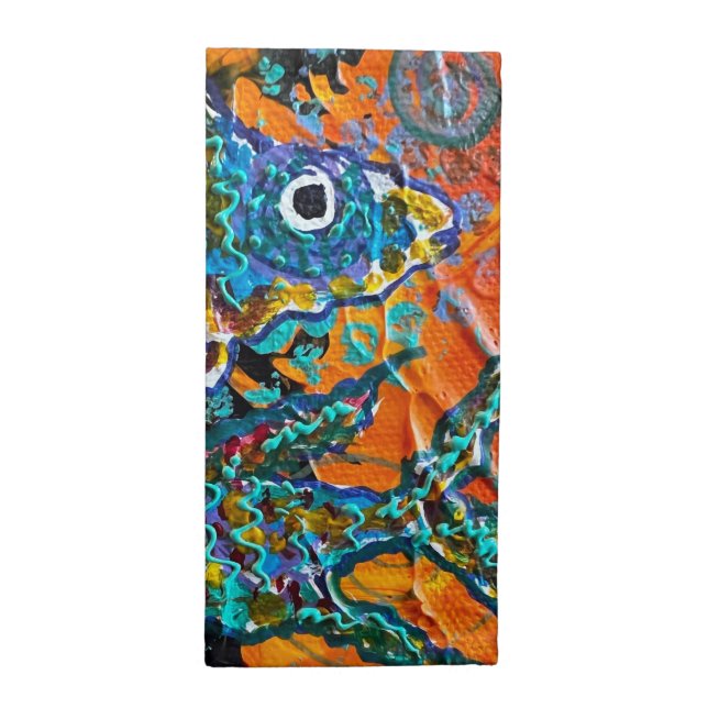 Fish Cloth Napkin Set (Half Fold)