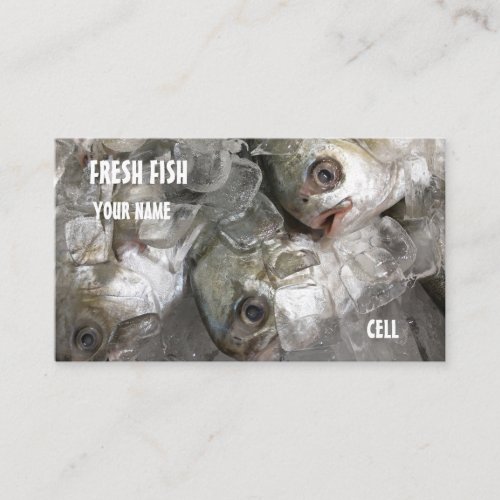 fish cod salt water fish fish food fishing business card