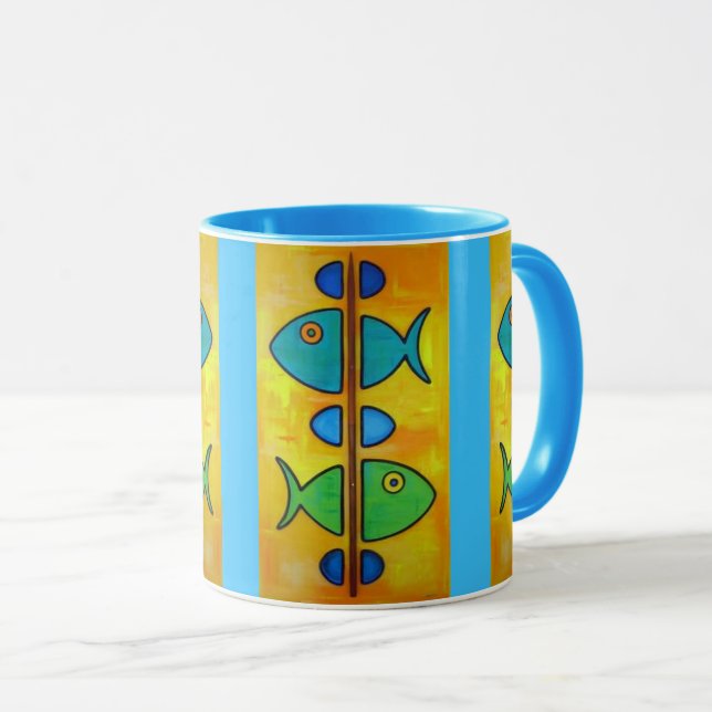 fish coffee mug (Front Right)