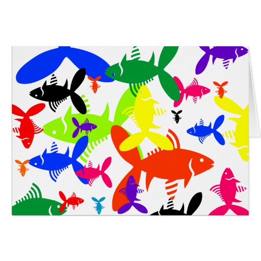 Fish Collage Cards (Front Horizontal)