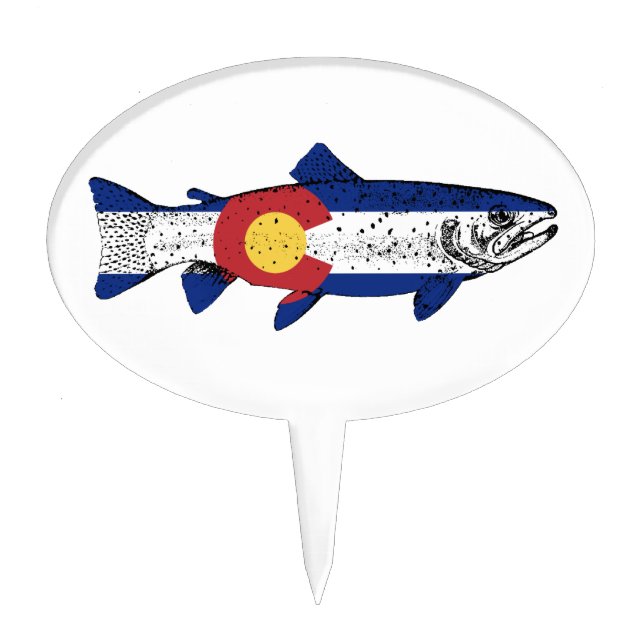 Fish Colorado Cake Topper (Front)