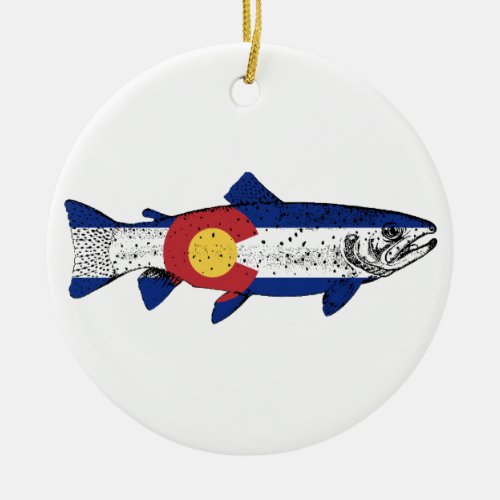 Fish Colorado Ceramic Ornament