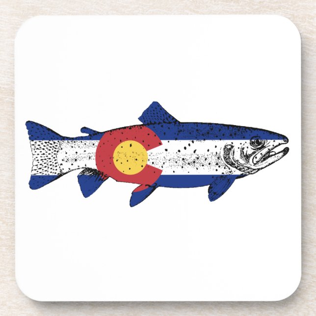 Fish Colorado Drink Coaster (Front)