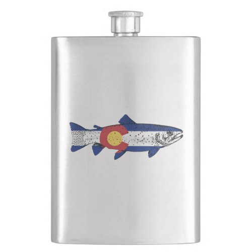 Fish Colorado Hip Flask
