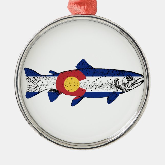 Fish Colorado Metal Ornament (Front)