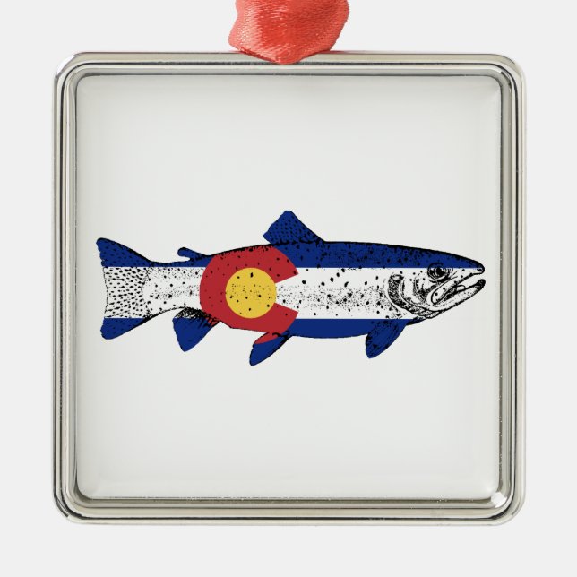Fish Colorado Metal Ornament (Front)