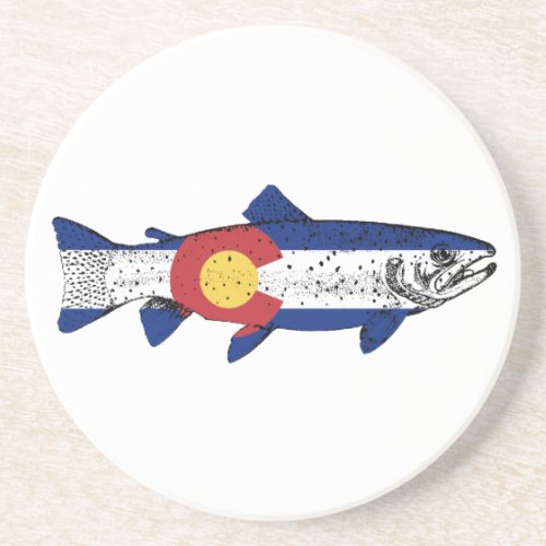 Fish Colorado Sandstone Coaster