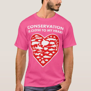 Fish Conservation Heart T-Shirt