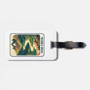 Fish Creek Oregon Colors Luggage Tag