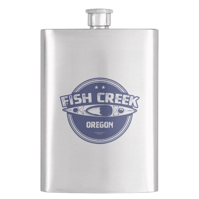 Fish Creek Oregon Kayak Flask (Front)