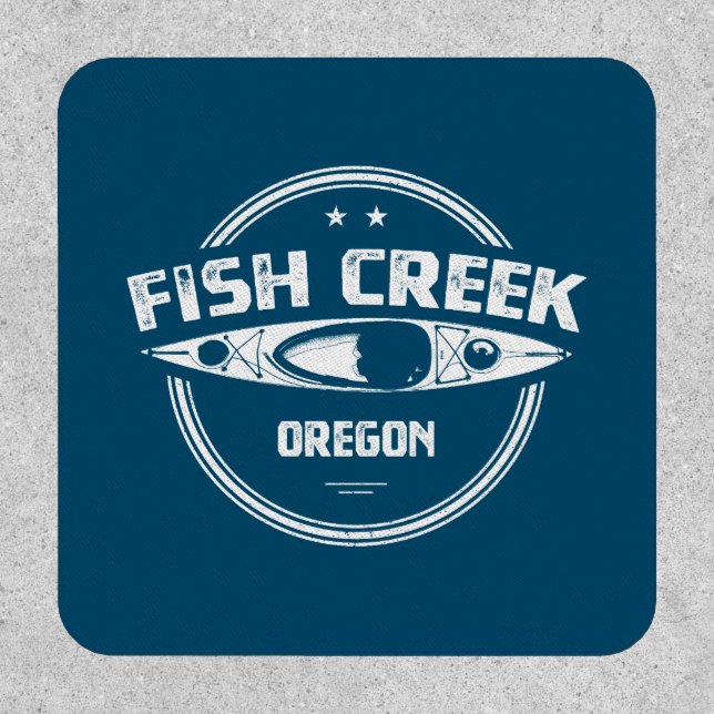 Fish Creek Oregon Kayak Patch (Front)
