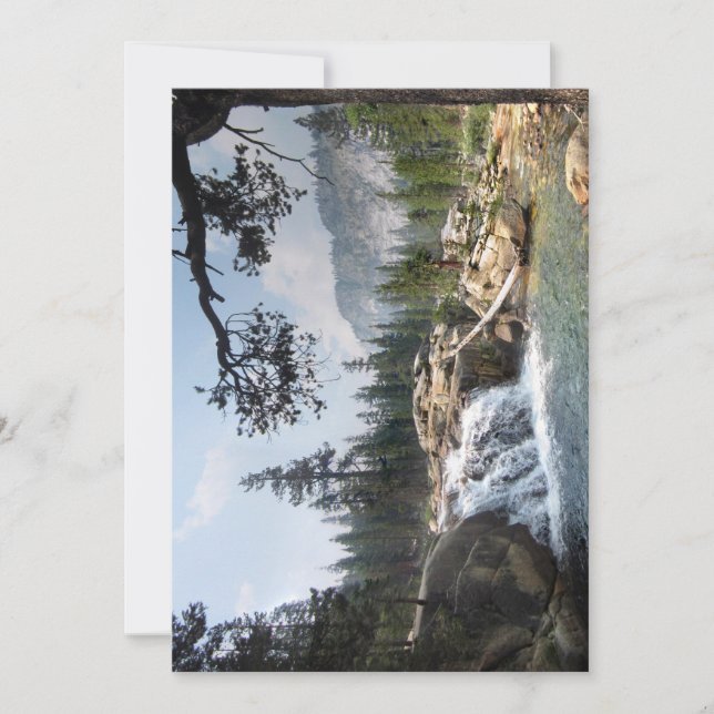 Fish Creek Waterfall - Sierra Holiday Card (Front)
