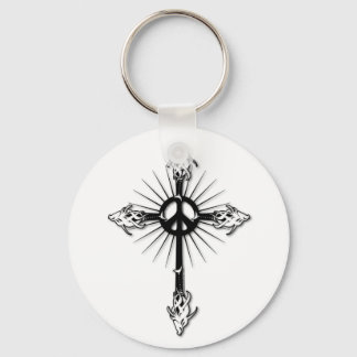 Fish-Cross-Peace Keychain