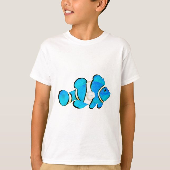 Fish Cyan Vero Beach 2010 The MUSEUM Zazzle Gifts T-Shirt (Front)