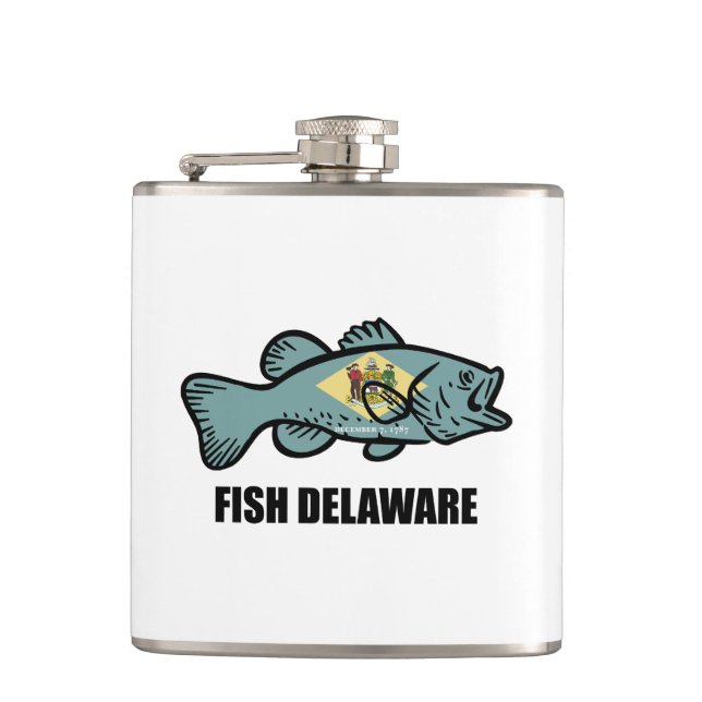 Fish Delaware Flask (Front)