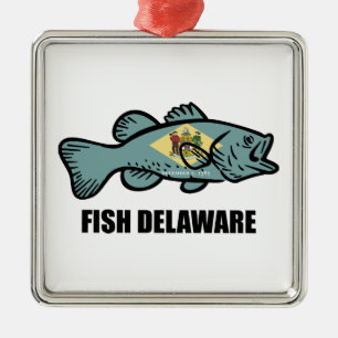 Fish Delaware Metal Ornament