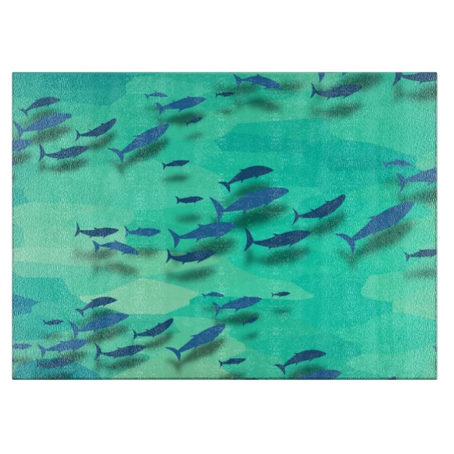Fish designs Cutting board (Front)