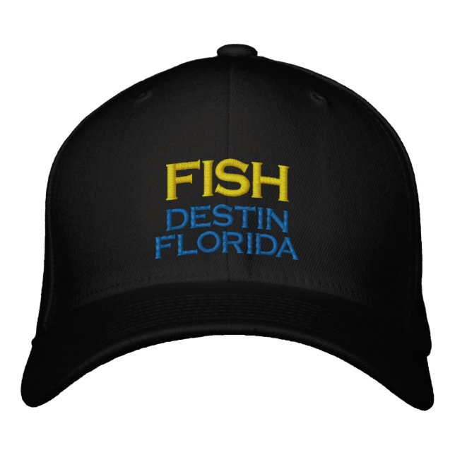 FISH DESTIN FLORIDA FISHING HAT (Front)