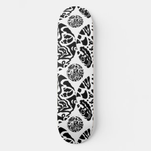 "Fish Disk" Abstract Skateboard Deck